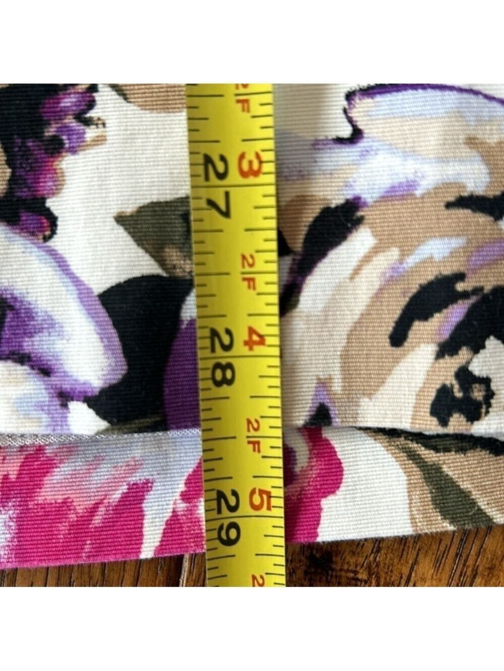 White House Black Market: White Strapless Dress w/ Floral Pattern: Size 0 - Picture 10 of 10